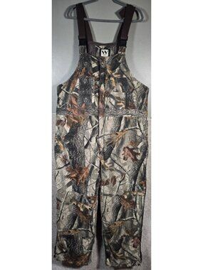 Walls Vintage Russia Made Insulated Camouflage Bib Overalls 93501HW Men XL Rare